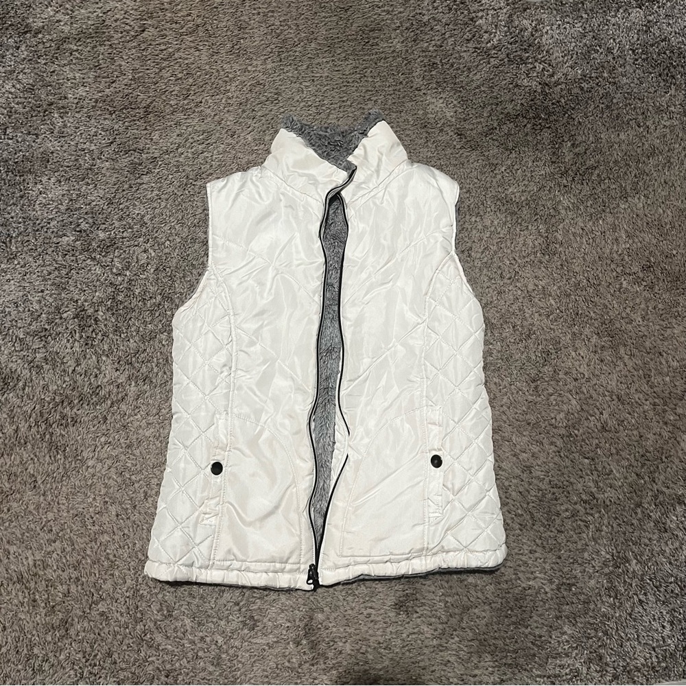 White and Gray reversible vest